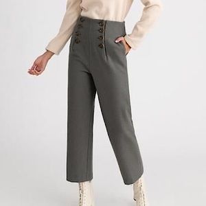 Petite Studio Gretel Wool Pants- Dusk in Grey